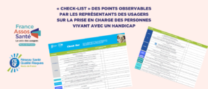 « Check-list » des points observables par les représentants des usagers sur la prise en charge des personnes vivant avec un handicap